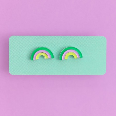 bella rainbow earrings
