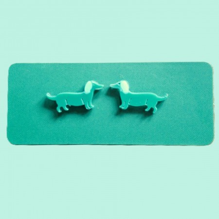 audrey dachshund earrings