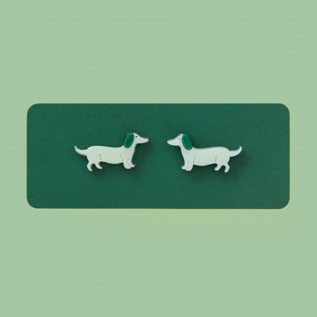 audrey dachshund earrings