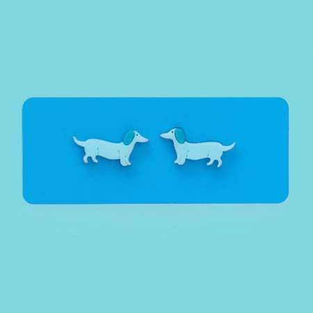 audrey dachshund earrings