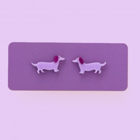 audrey dachshund earrings