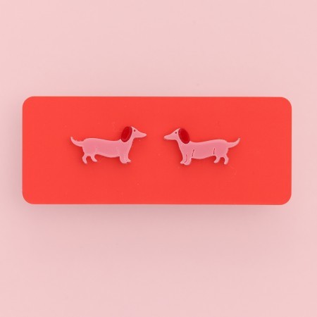 audrey dachshund earrings
