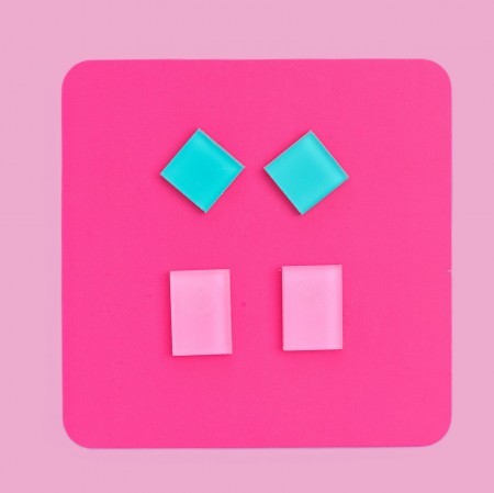 duo of will shapes earrings