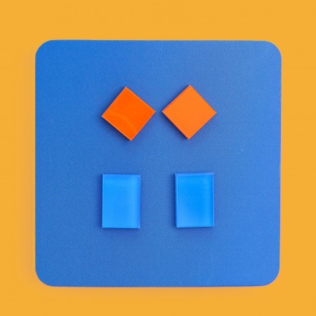 duo of will shapes earrings