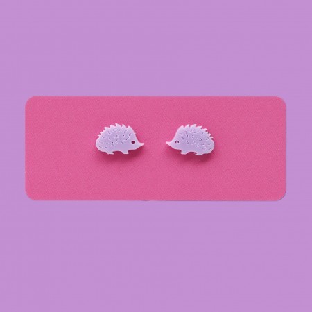 zack hedgehog earrings