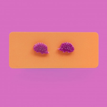 zack hedgehog earrings