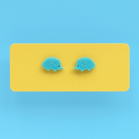 zack hedgehog earrings