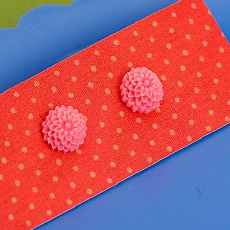 tolly earrings wee - candy pink