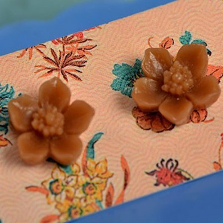 cynthia earrings wee - caramel