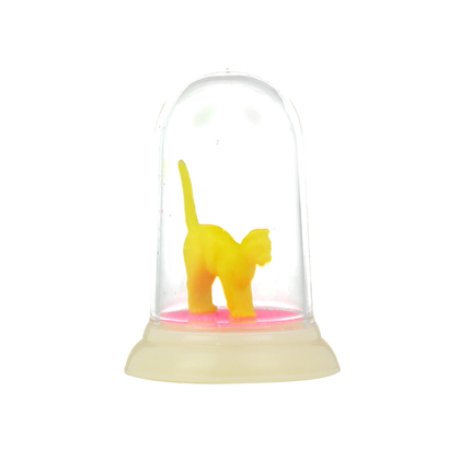 yellow cat display dome - small