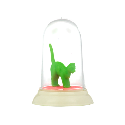 green cat display dome - small