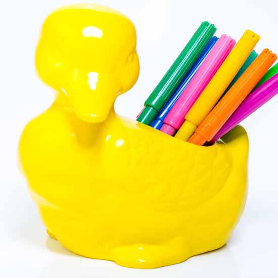 billy duck container - bold yellow