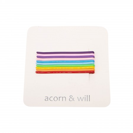 multi coloured bobby pins