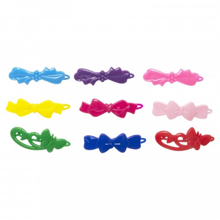 set of 5 1980s hair clips