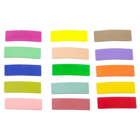 suede effect hair clips- you pick your colours