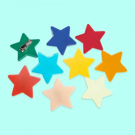 duo of stars hair clips