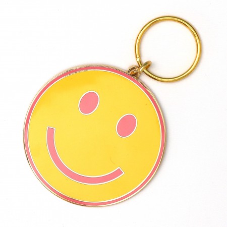 smiley face key ring